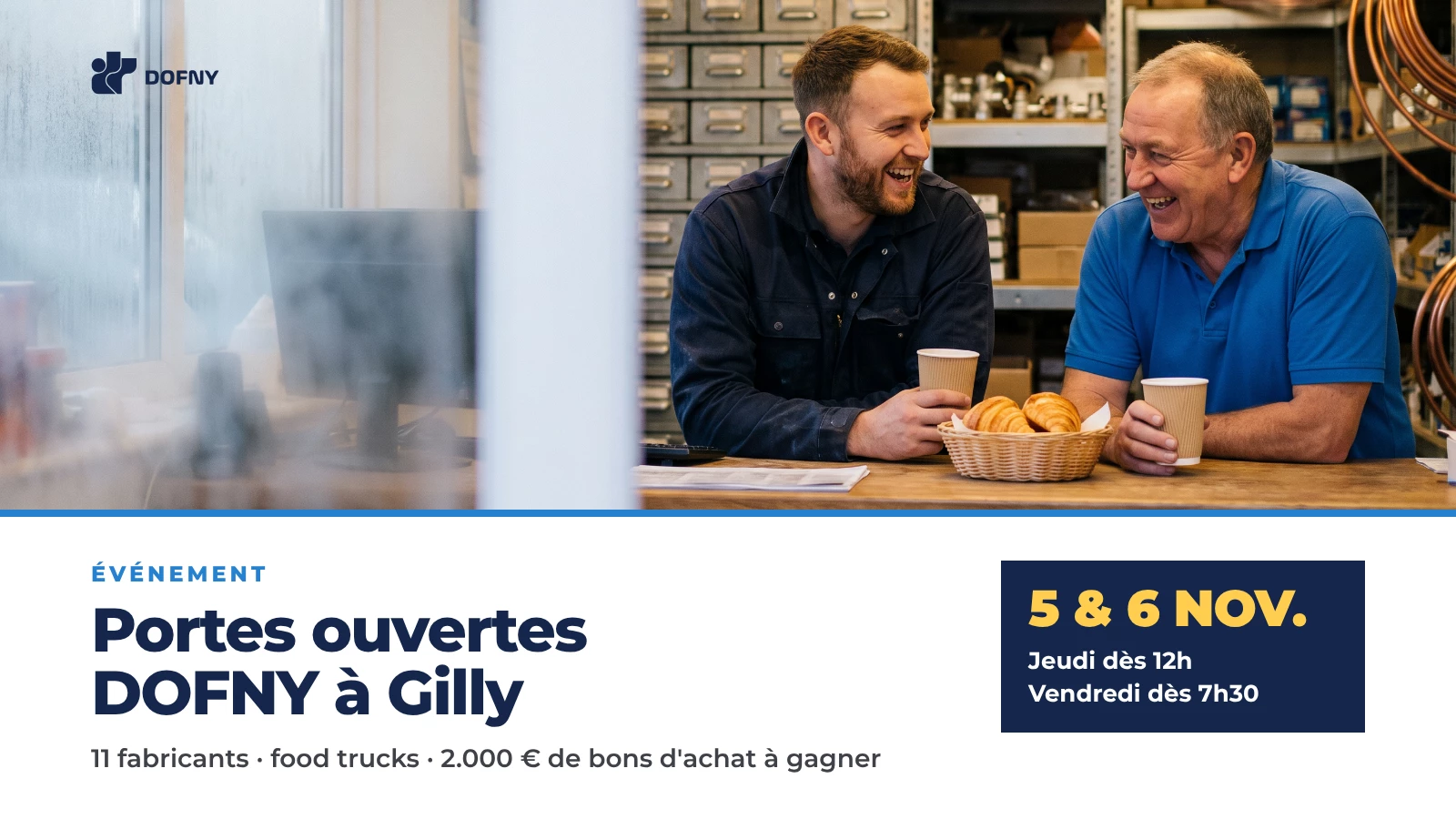 Portes ouvertes DOFNY à Gilly, 5 et 6 novembre 2026