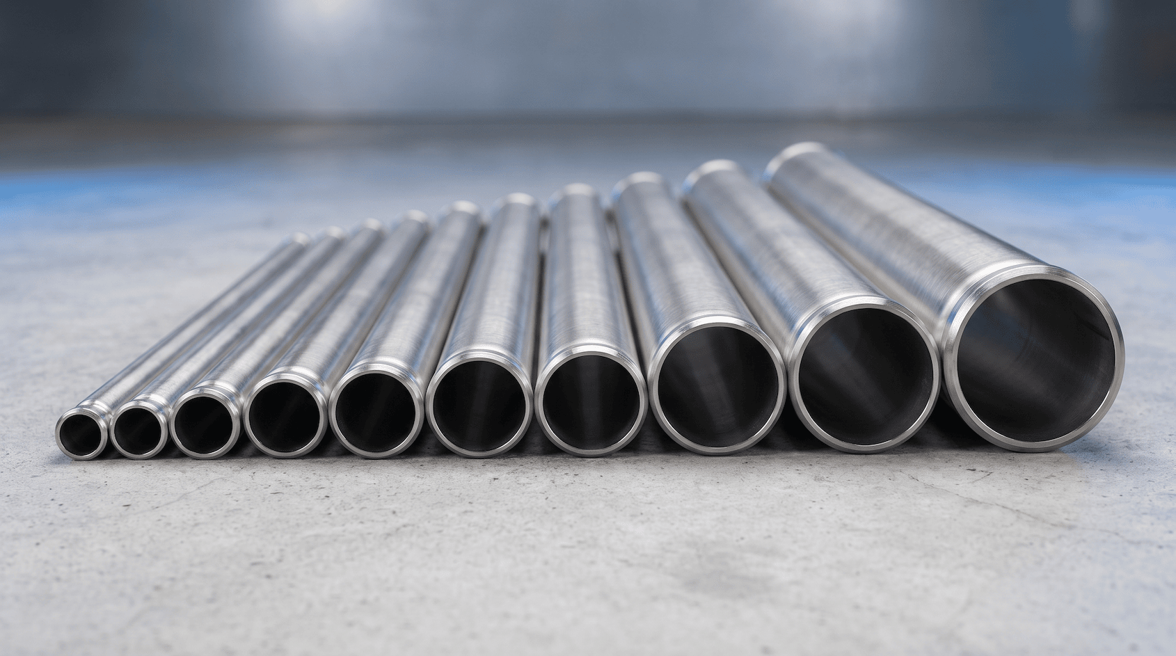 Tubes alignés