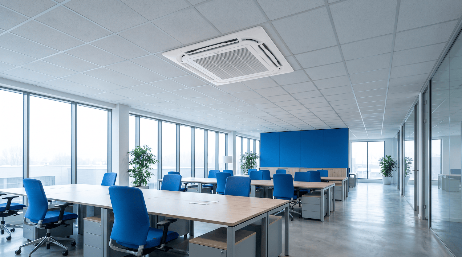 Climatisation dans un faux plafond